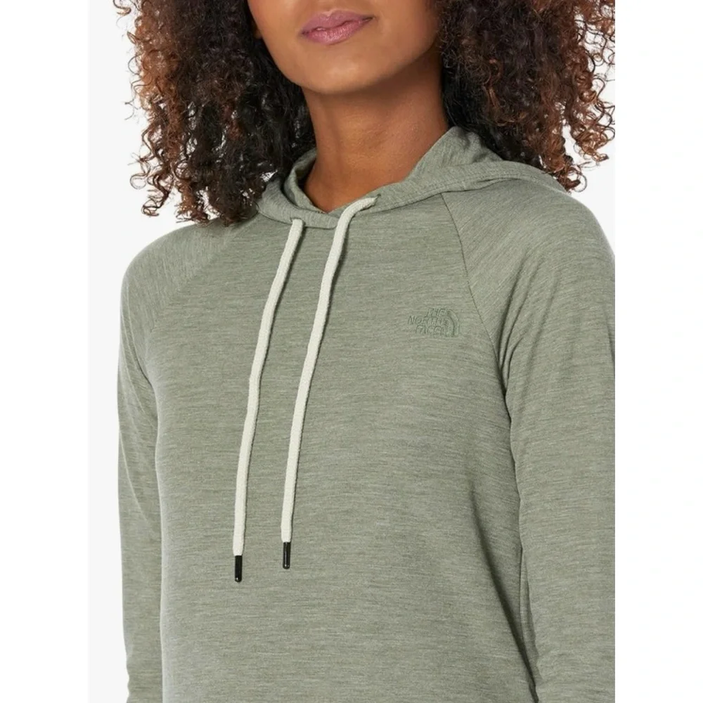THE NORTH FACE • Thyme Heather Westbrae Knit Pullover Hoodie, L - Picture 3 of 15